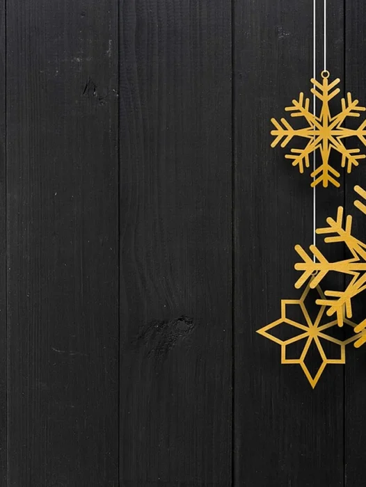 Black And Gold Christmas Wallpaper