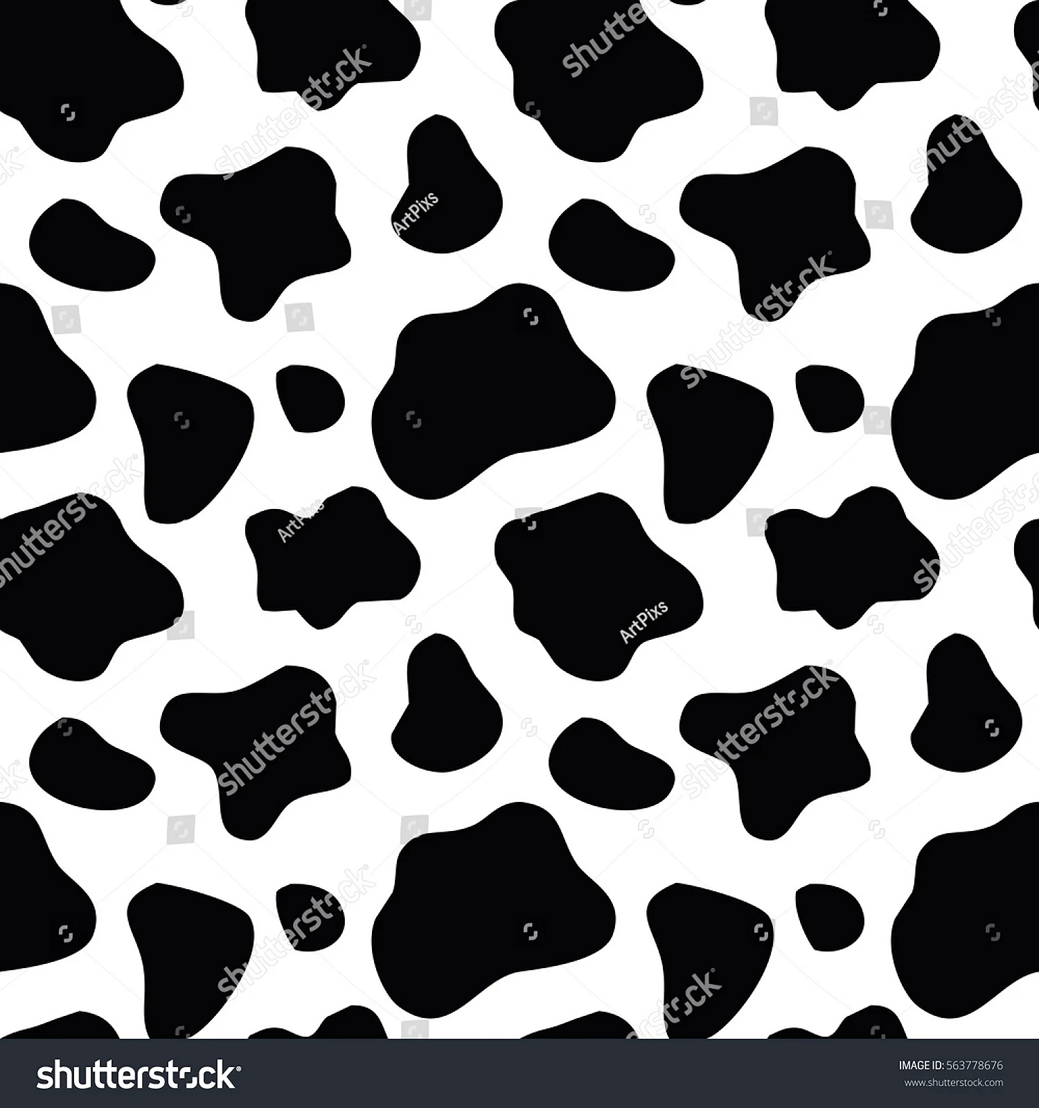 Black And White Cow Pattern Wallpaper