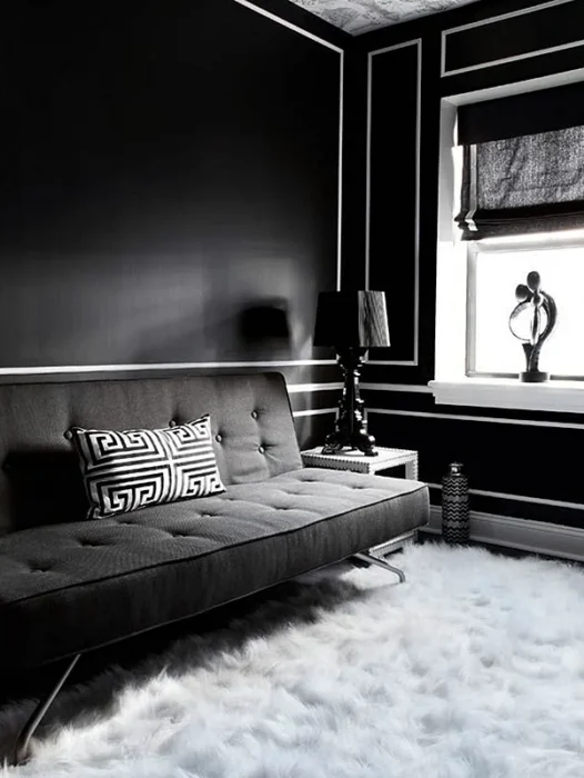 Black and White Interior Design Wallpaper