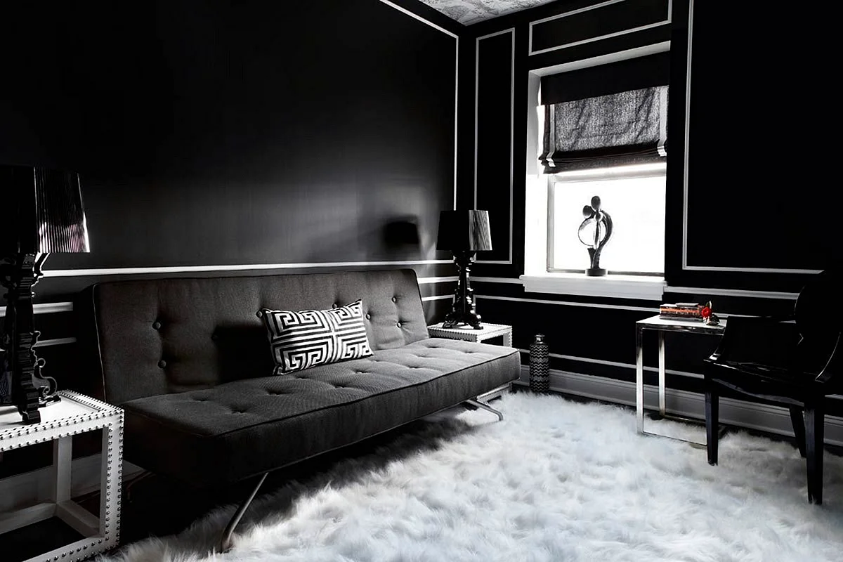 Black and White Interior Design Wallpaper