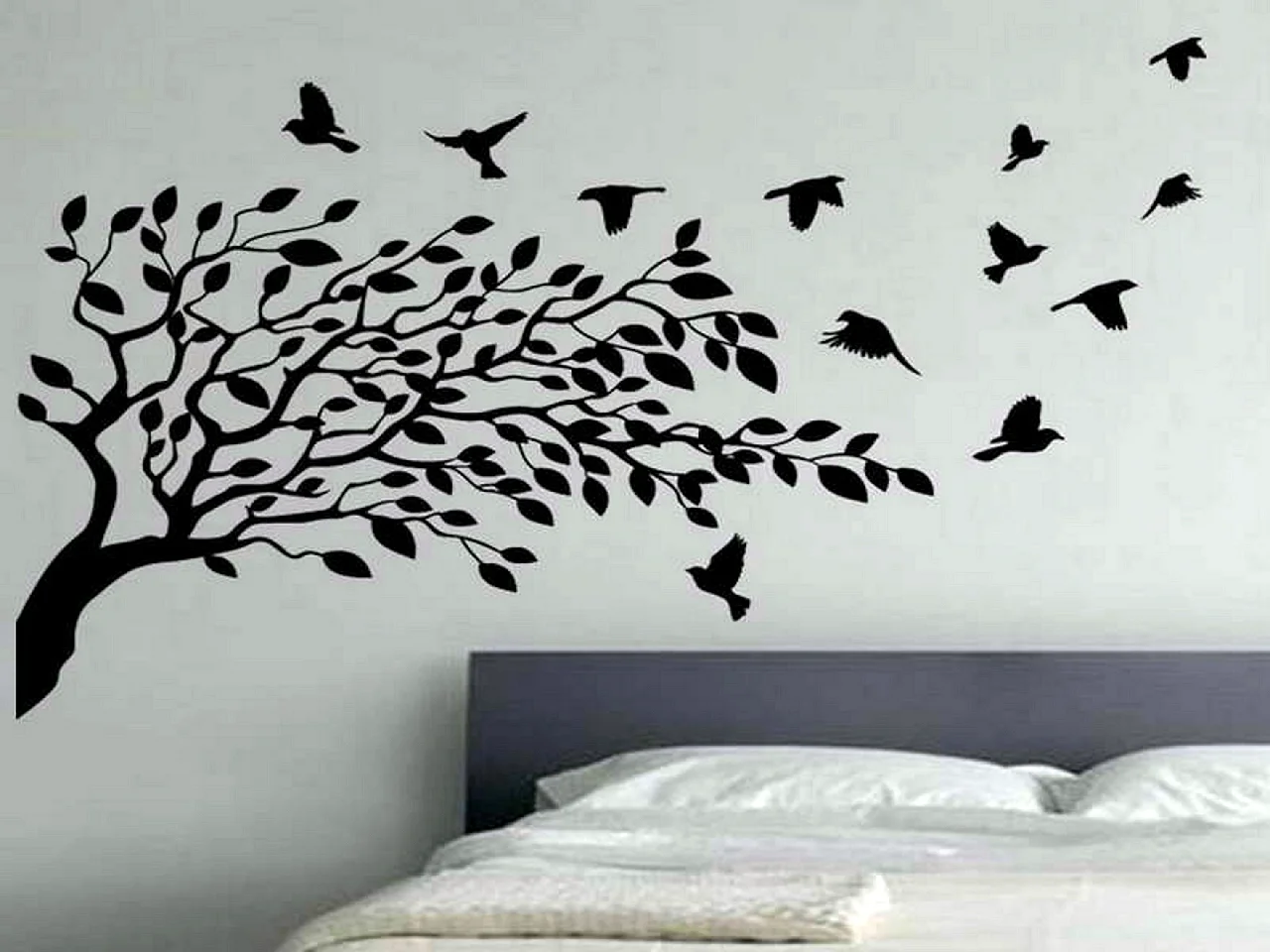 Black And White Wall Painting Wallpaper