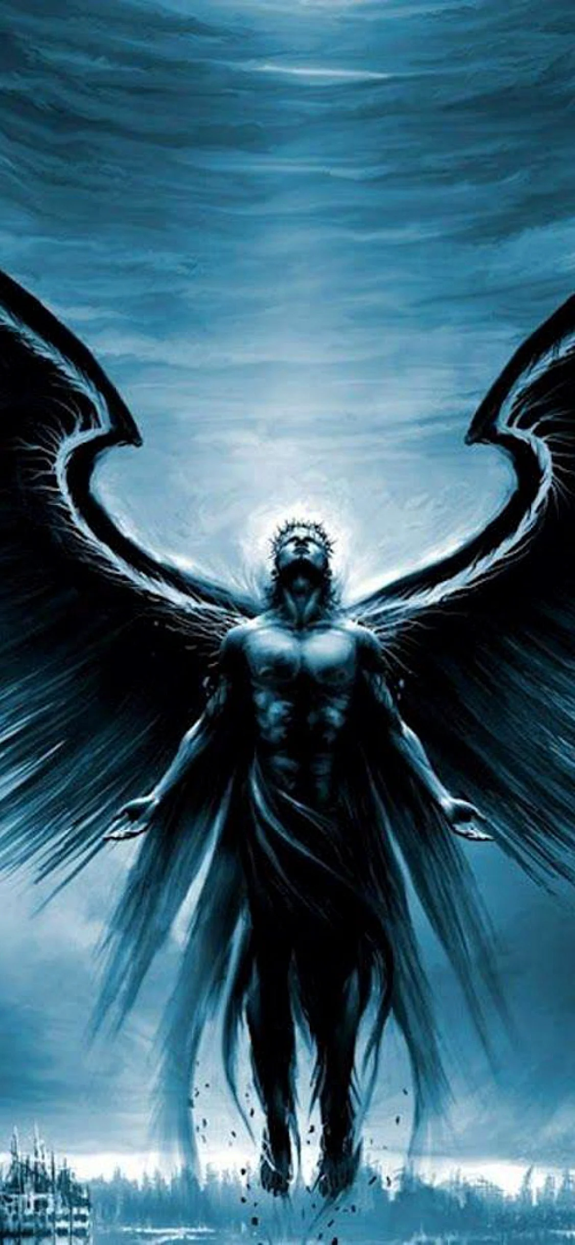 Black Angel Wallpaper for iPhone 11 Pro