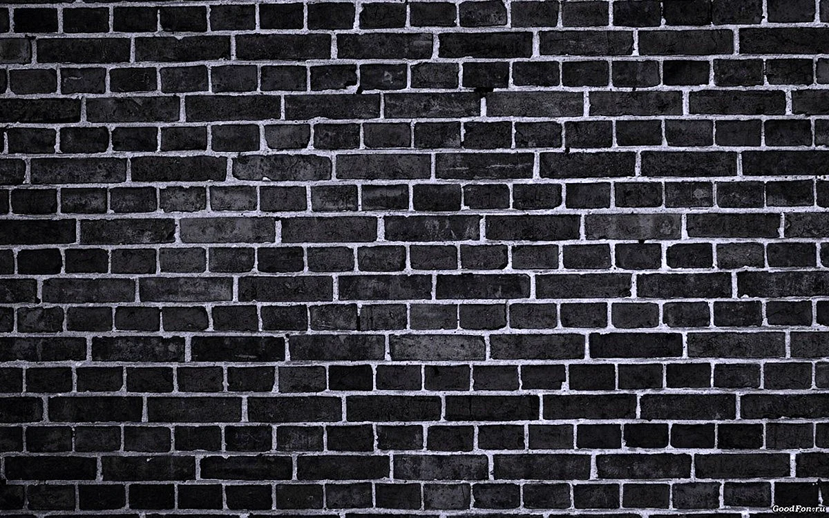 Black Brick Wall Wallpaper