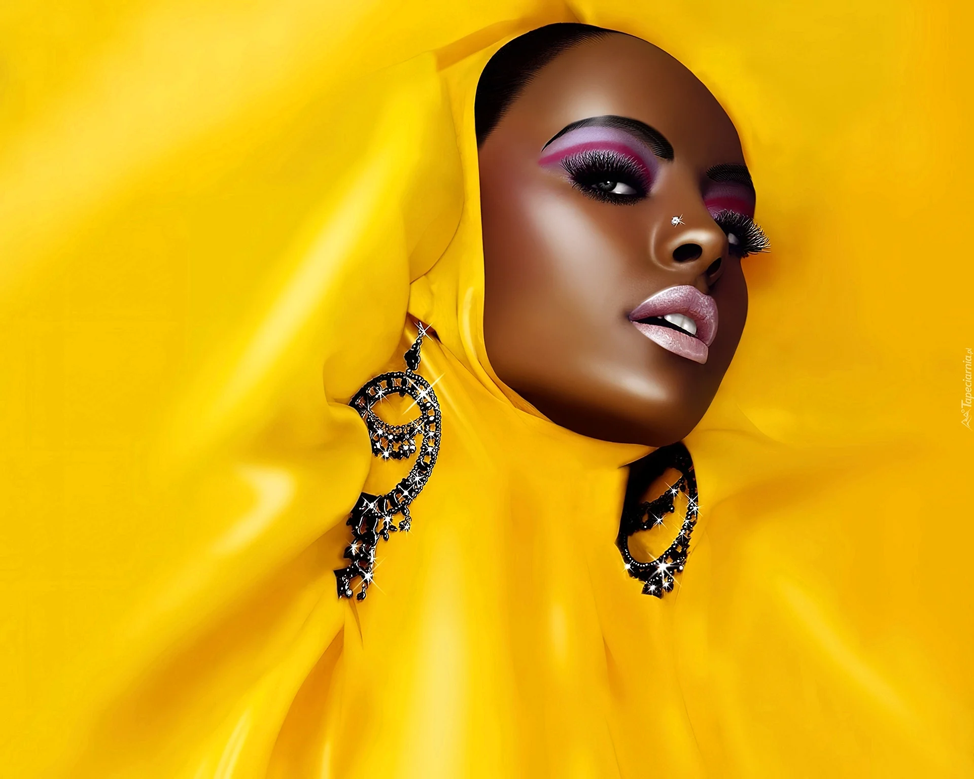 Black Gold Woman Wallpaper