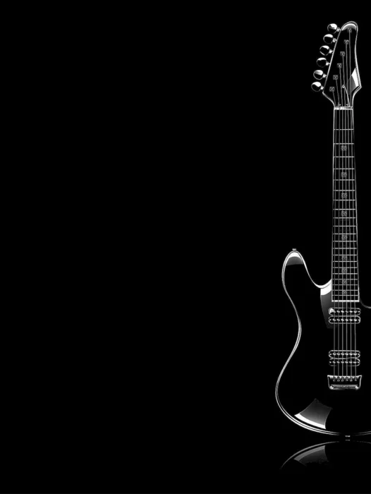 Black Guitar Wallpaper