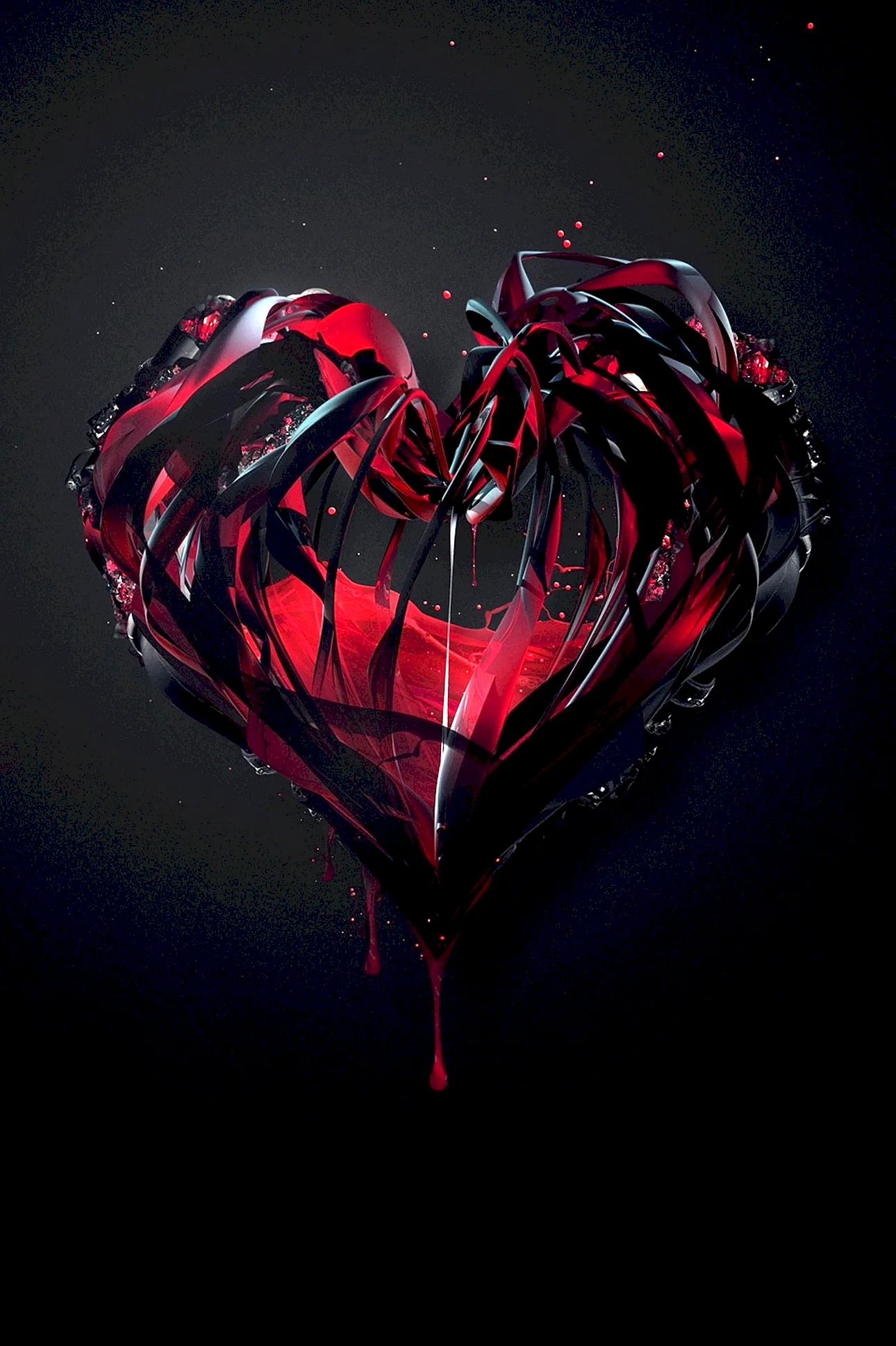 Black Heart Wallpaper For iPhone