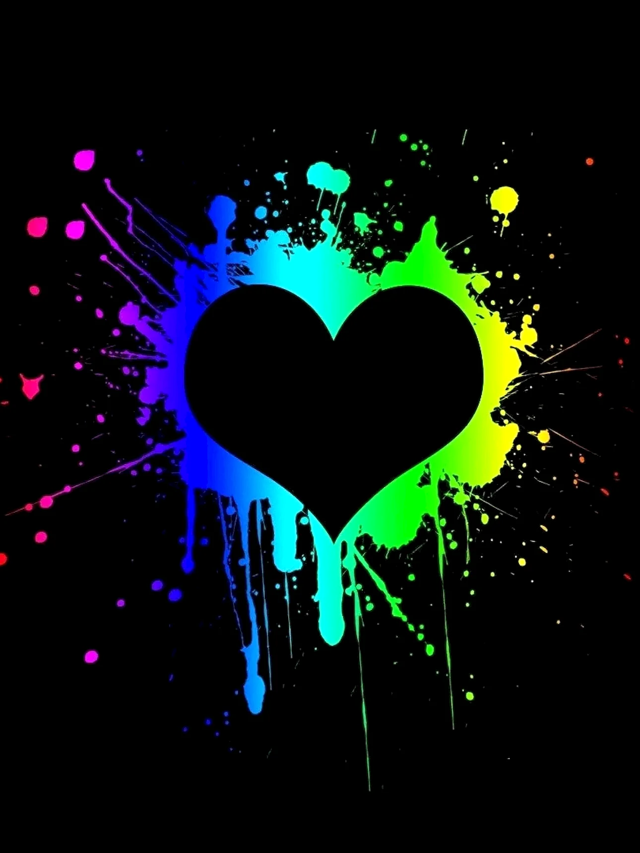 Black Heart Wallpaper For iPhone