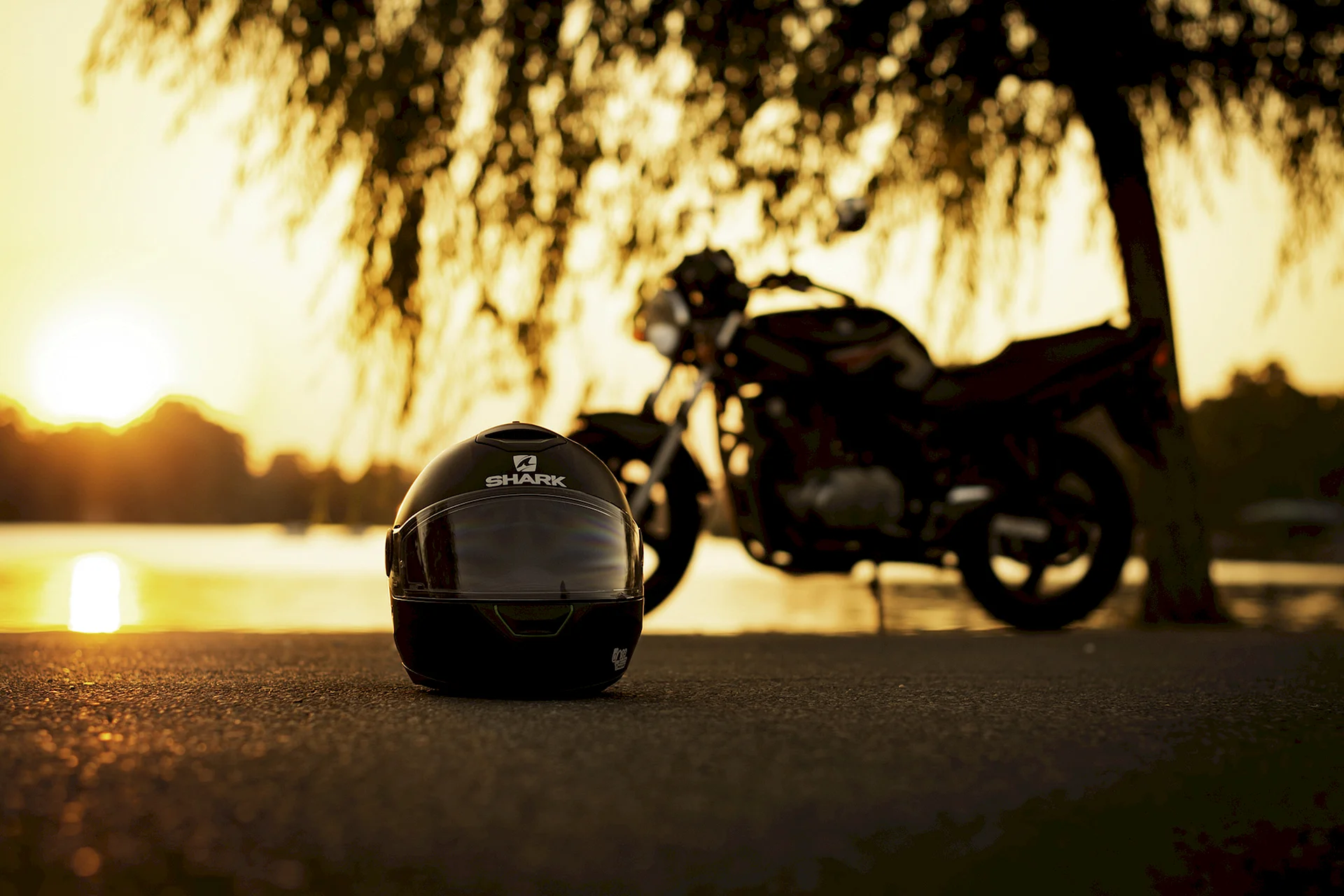 Black Motorcycle Helmet Wallpaper