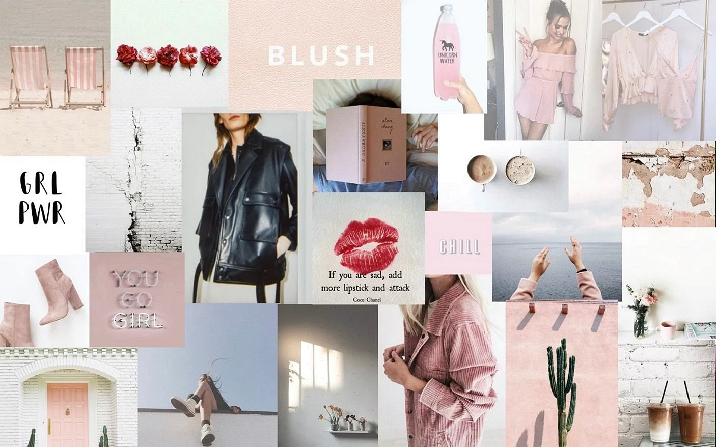 Black Pink collage Wallpaper