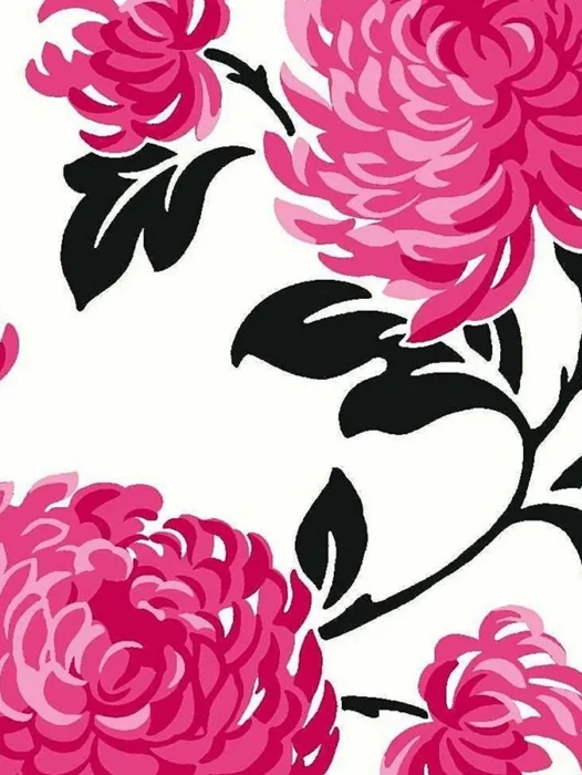 Black Pink pattern Wallpaper