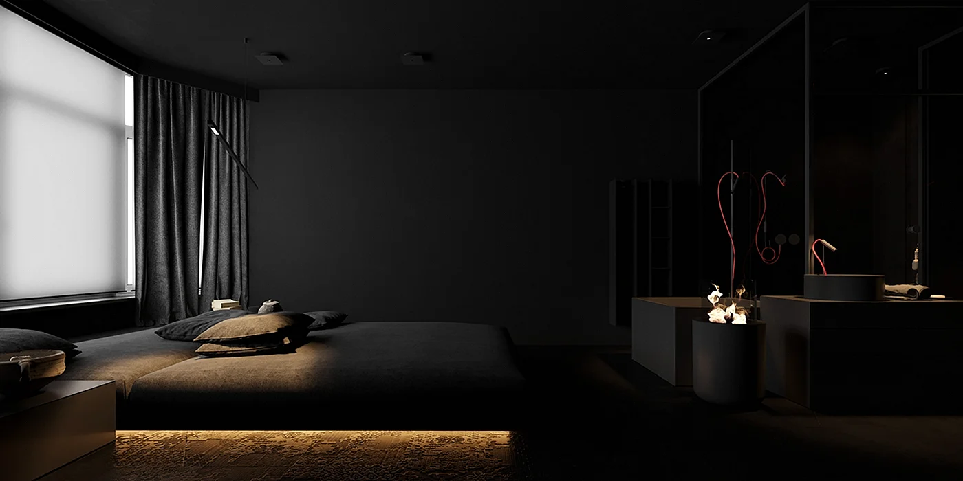 Black Room Wallpaper