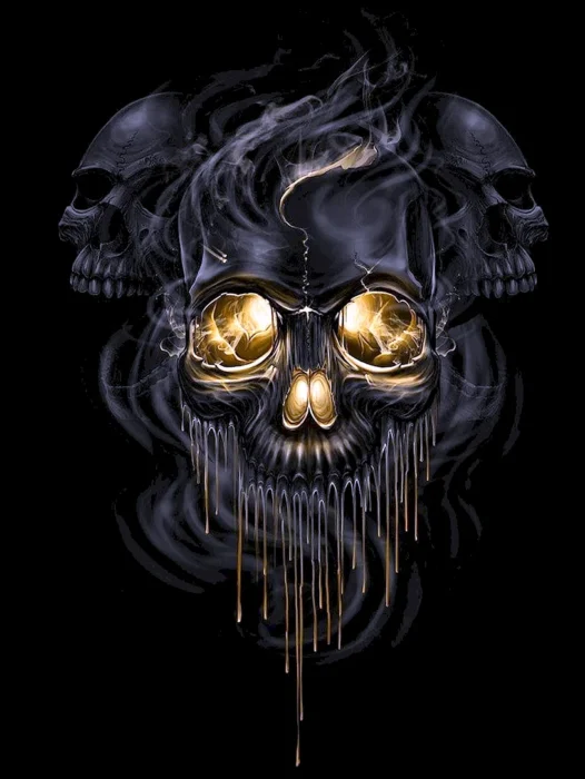 Black Skull Wallpaper