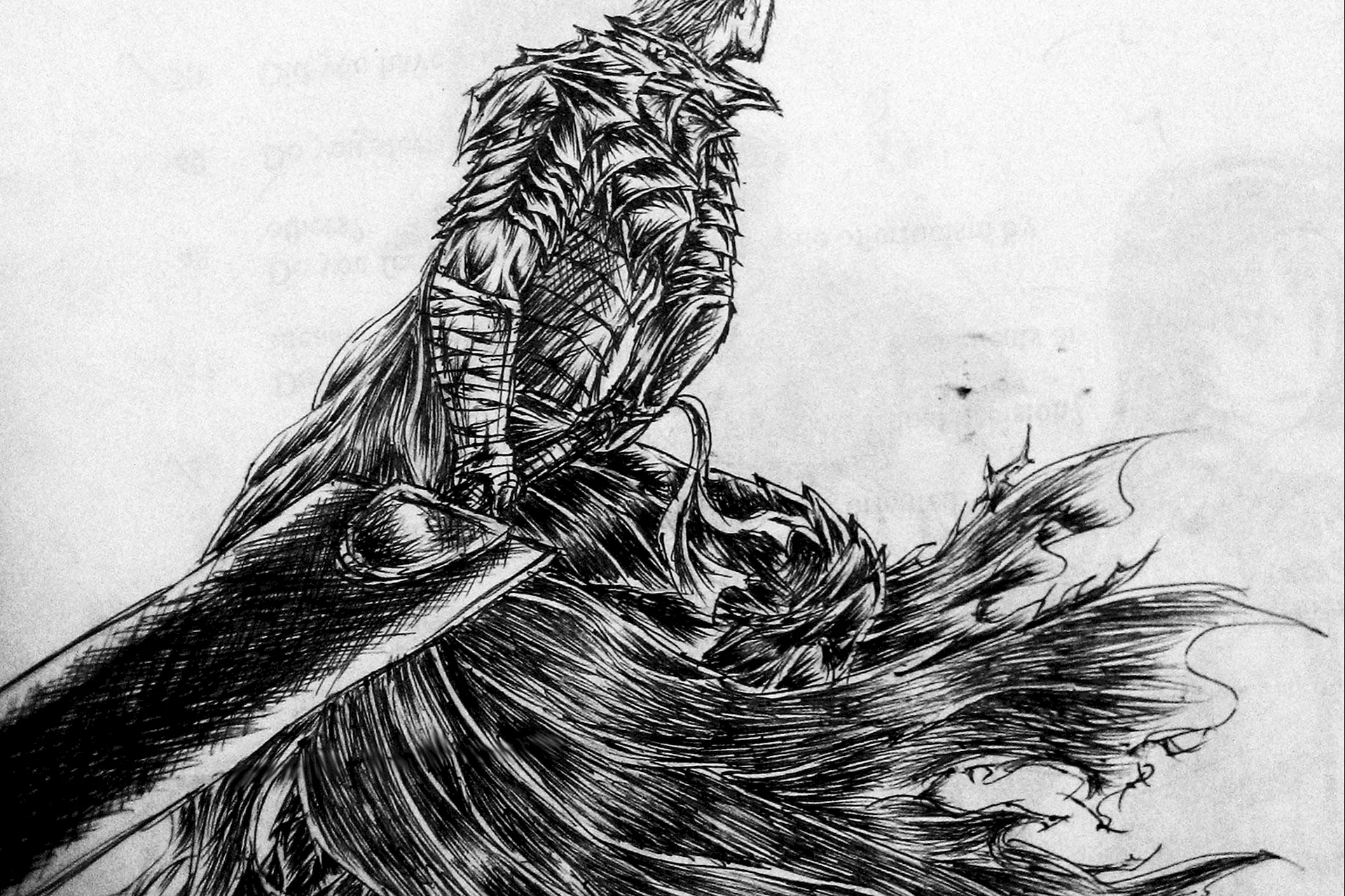 Black Swordsman Berserk Armor Wallpaper