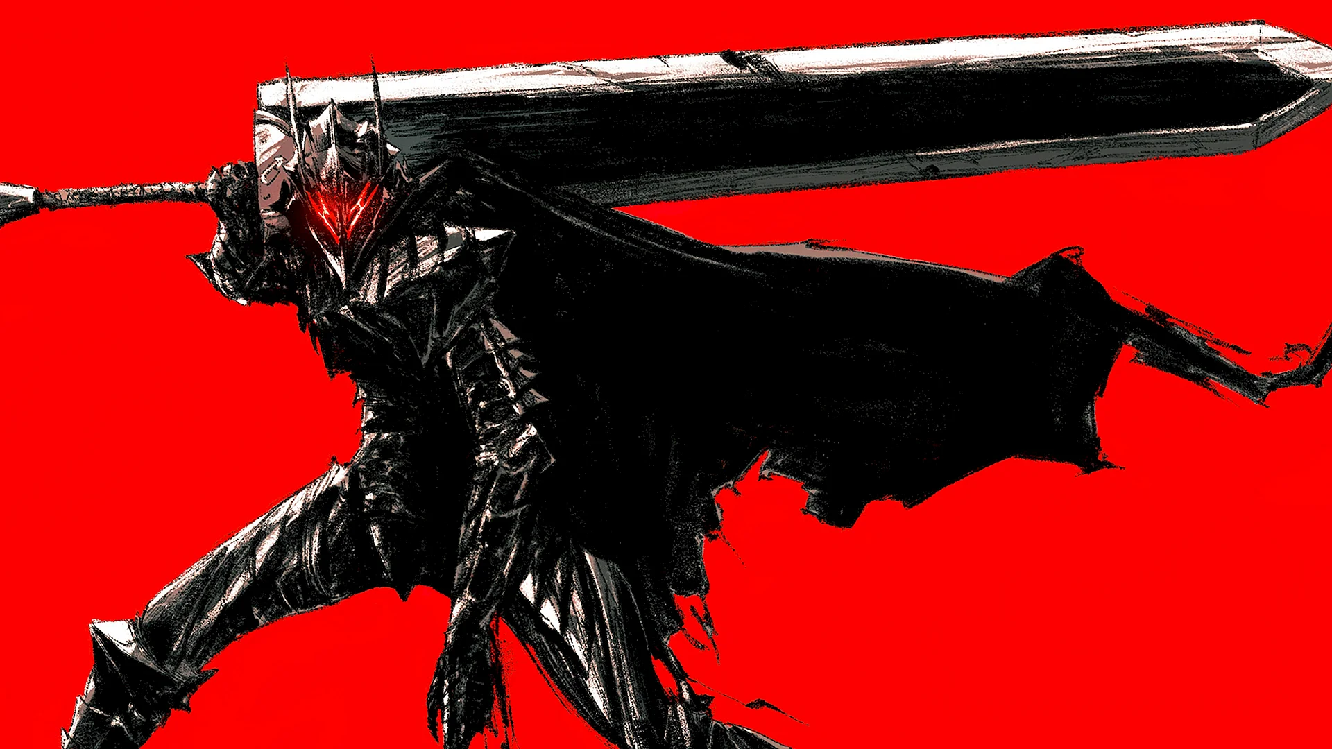 Black Swordsman Berserk Armor Wallpaper