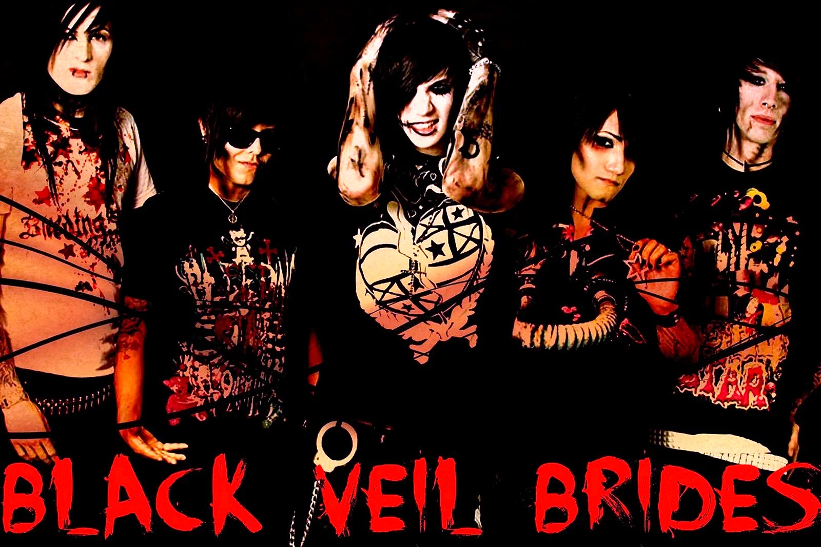 Black Veil Brides Band Wallpaper