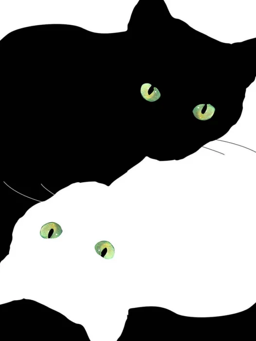 Black Cat Pattern Wallpaper