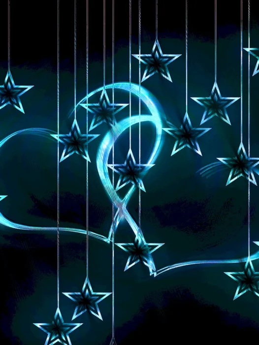 Blue Backgrounds With Stars Wallpaper