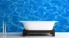 Blue Bathtub Wallpaper