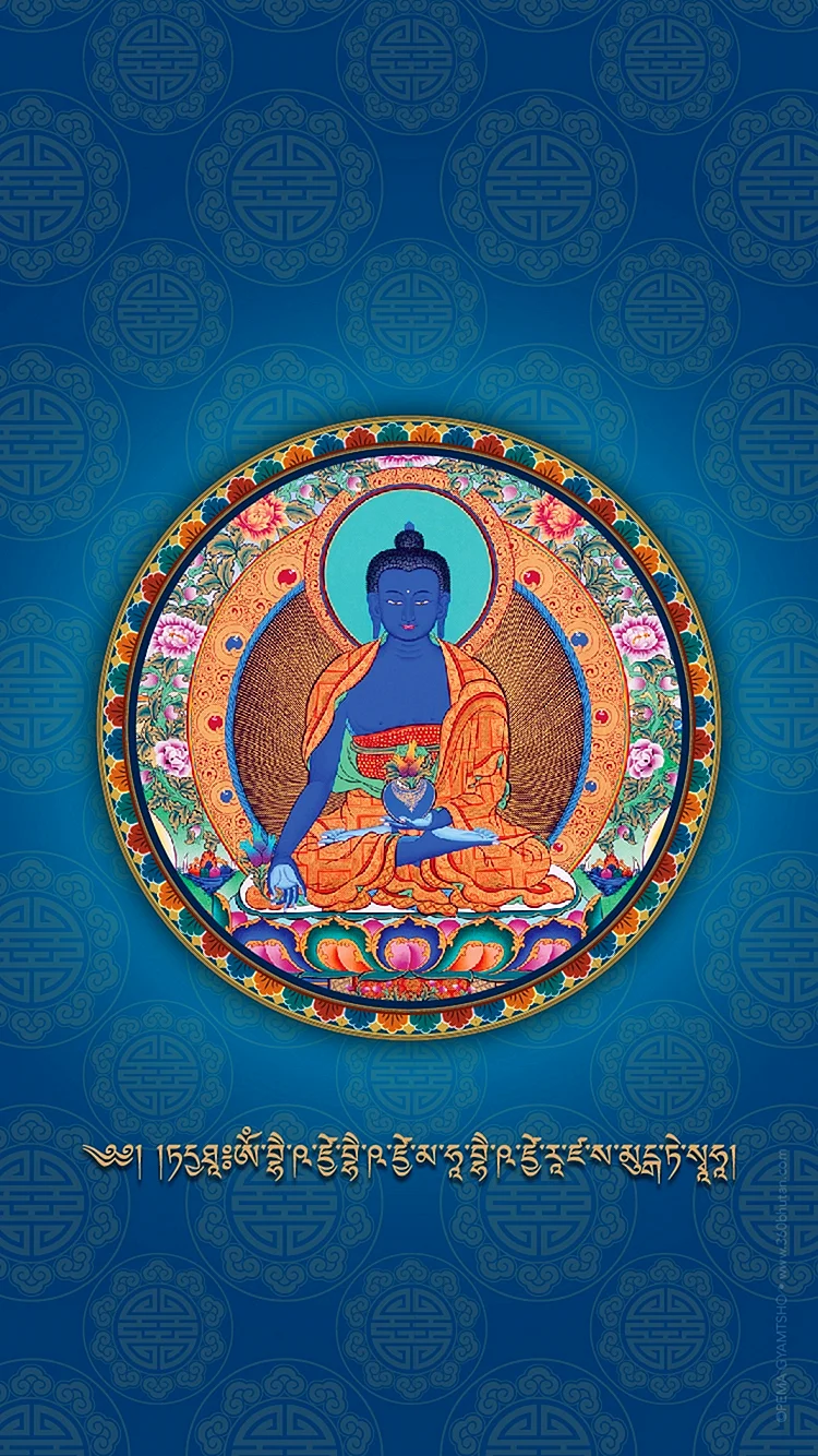 Blue Buddha Wallpaper For iPhone