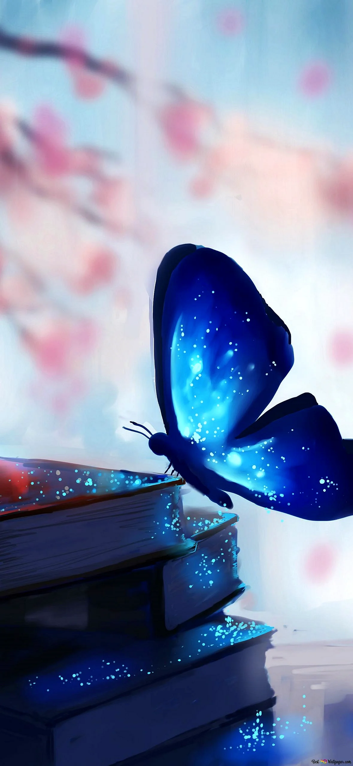 Blue Butterfly Wallpaper for iPhone 14 Pro