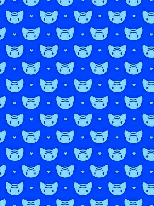 Blue Cute Pattern Wallpaper
