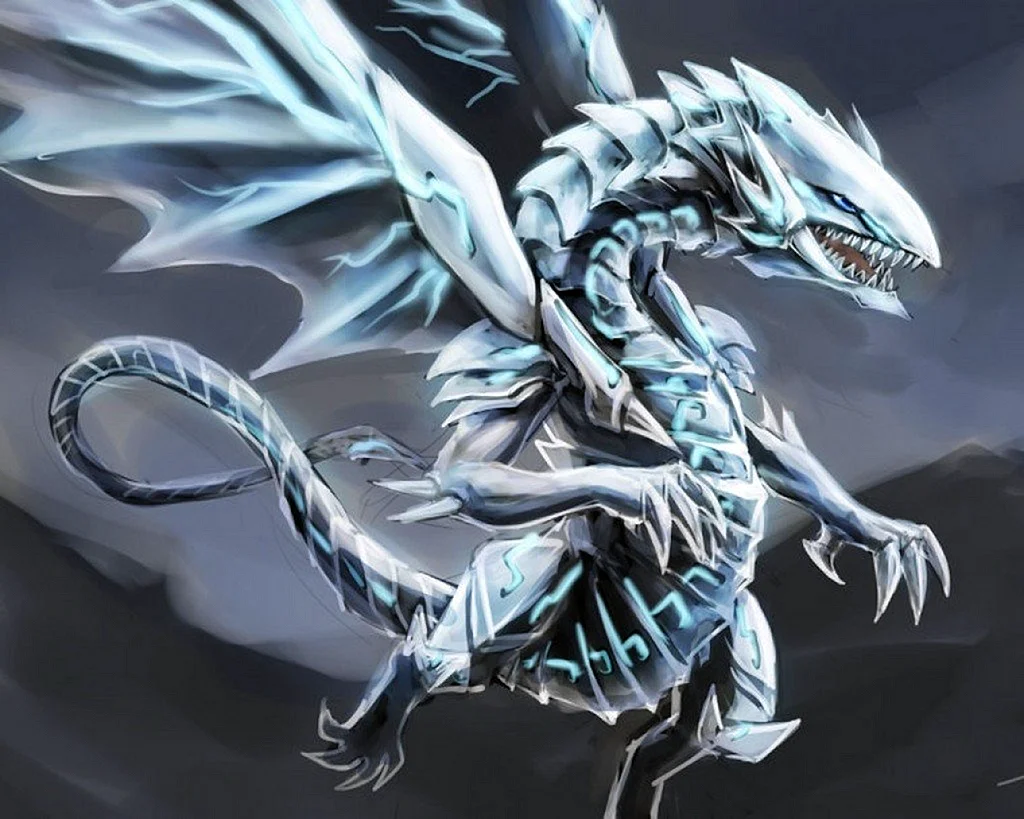 Blue Eyes White Dragon Wallpaper