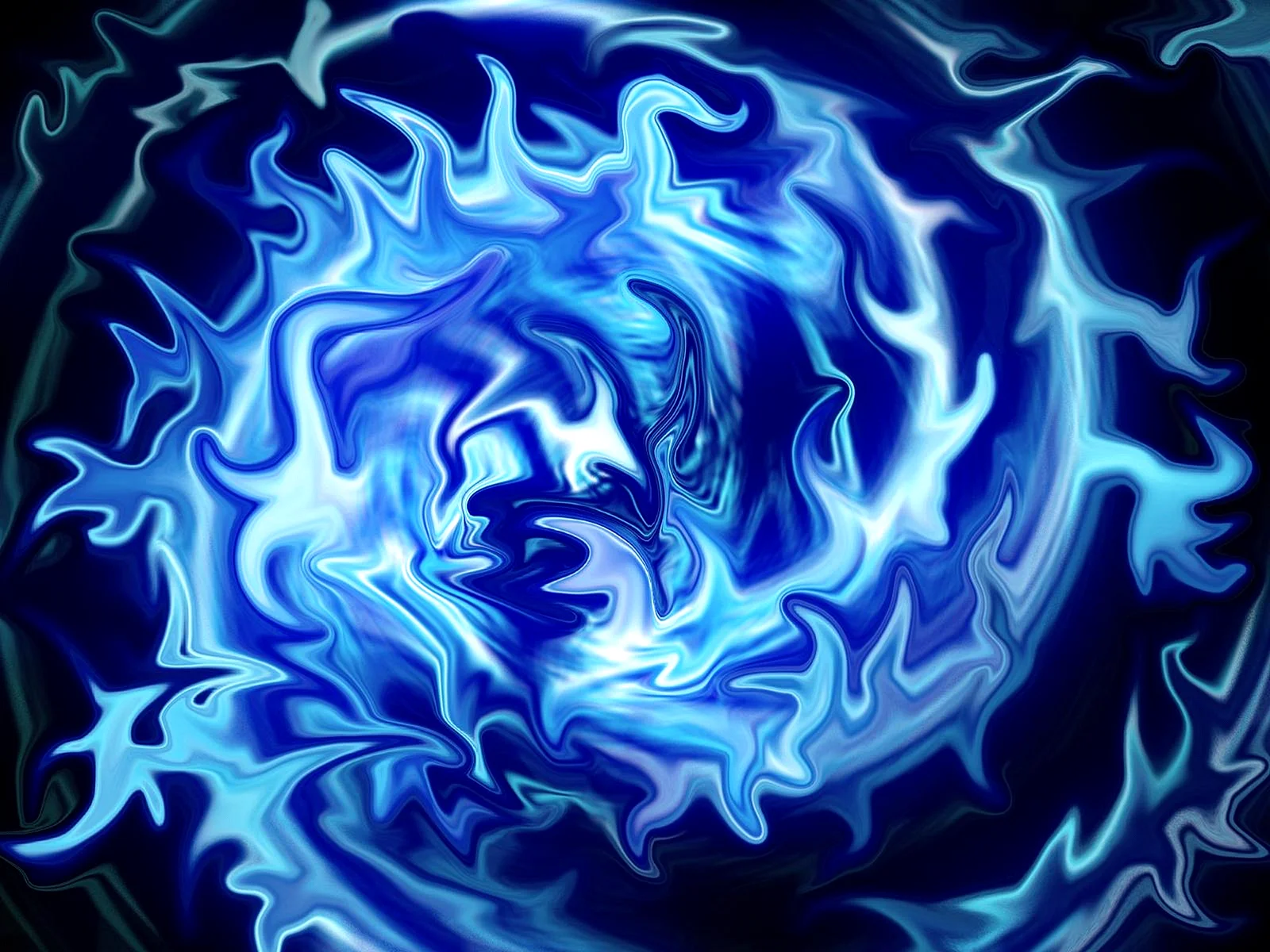 Blue Fire Wallpaper