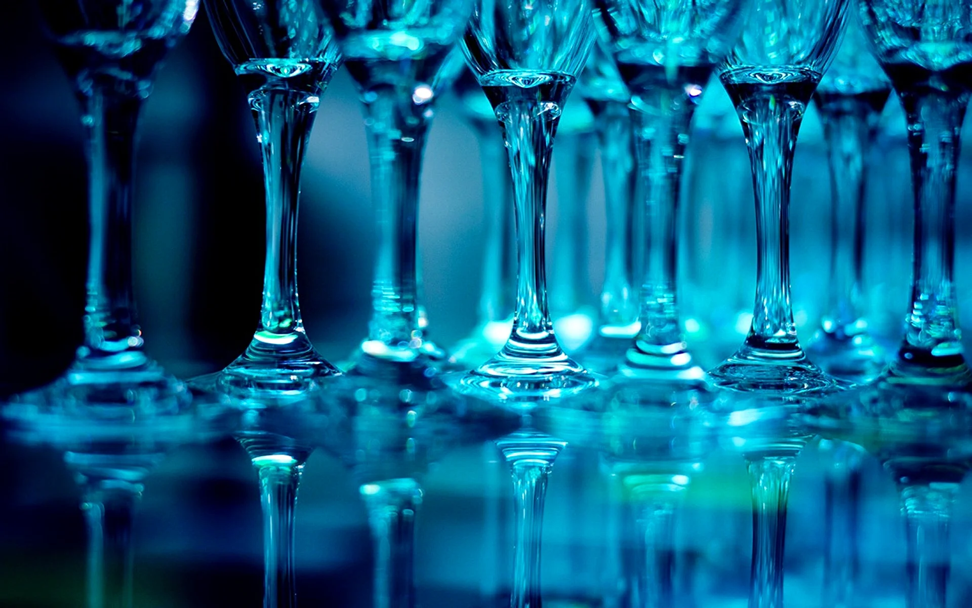 Blue Glass Wallpaper