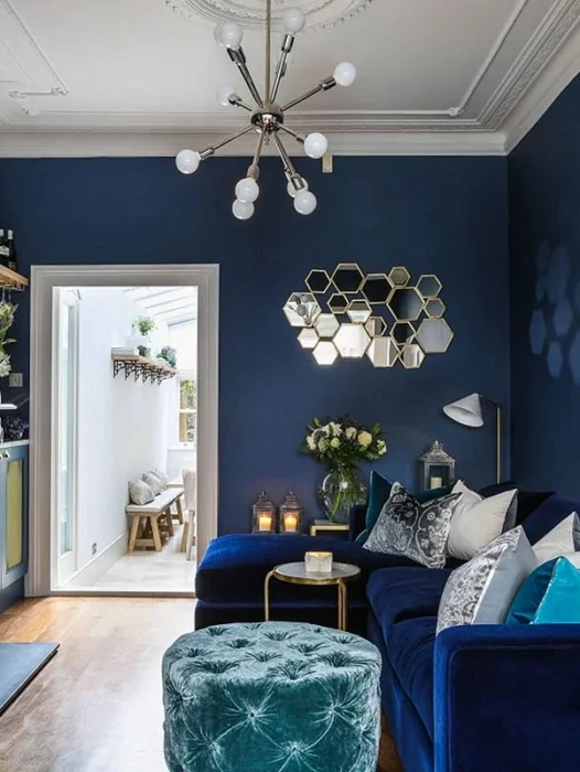 Blue Interior Wallpaper