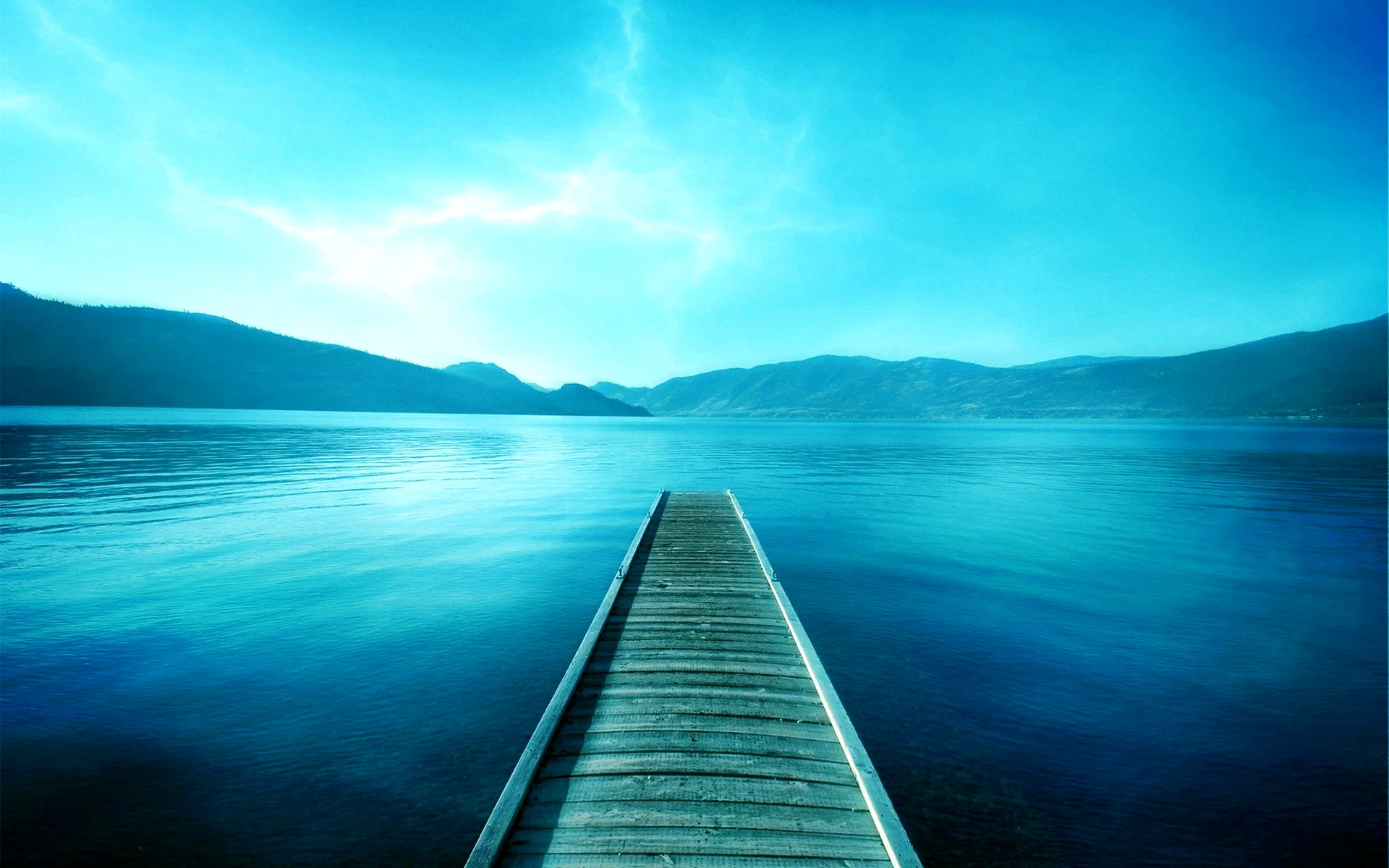 Blue Landscape Wallpaper