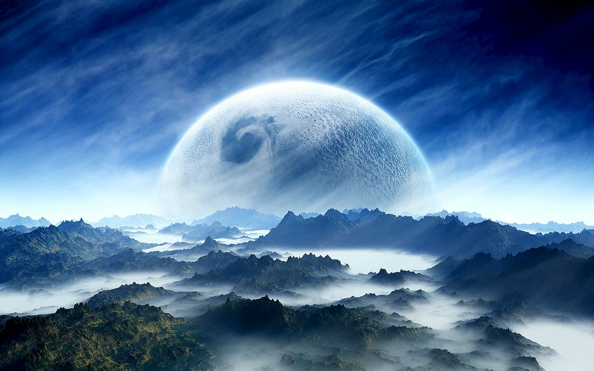 Blue Landscape Wallpaper