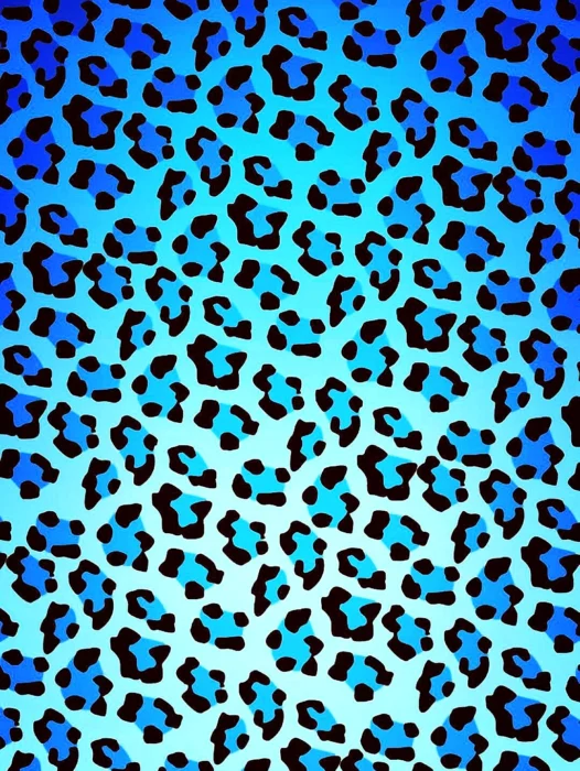 Blue Leopard Wallpaper