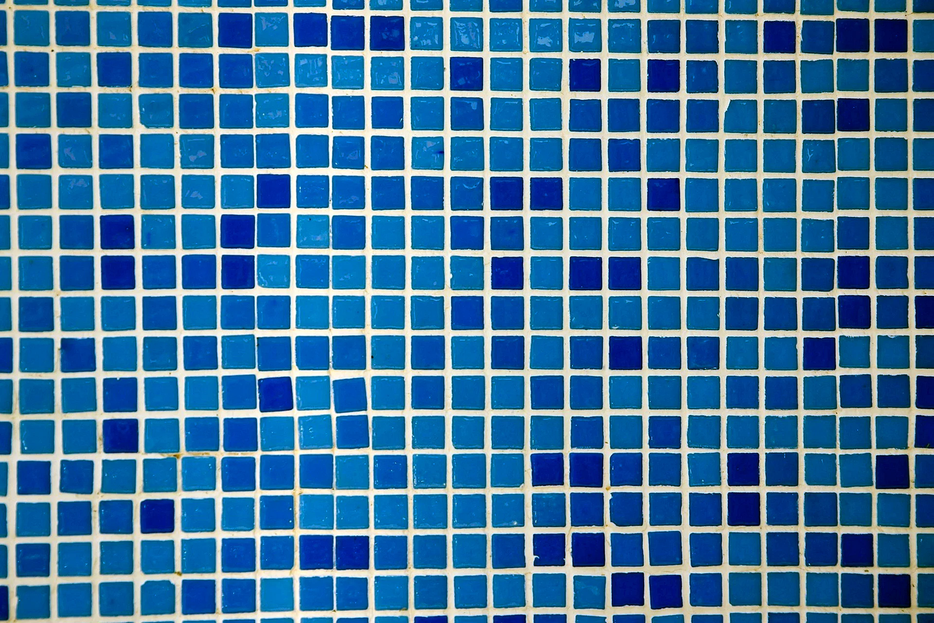 Blue Mosaic Tile Wallpaper