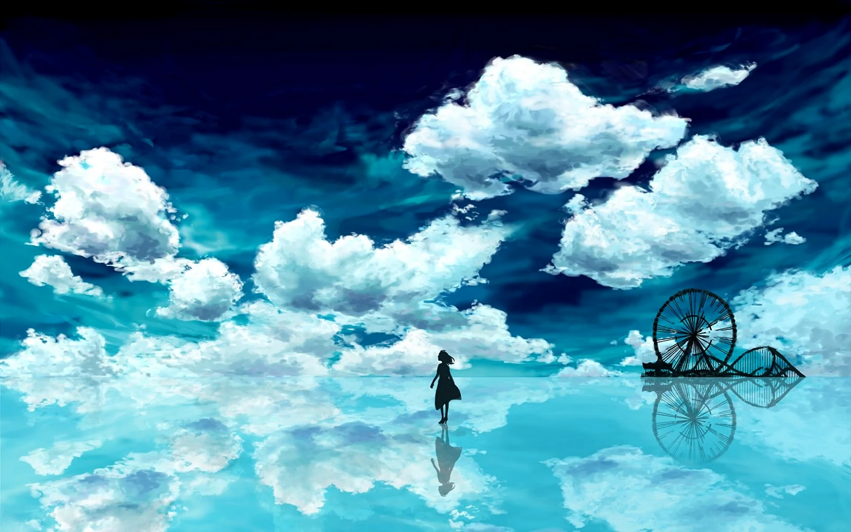 Blue Sky anime Wallpaper