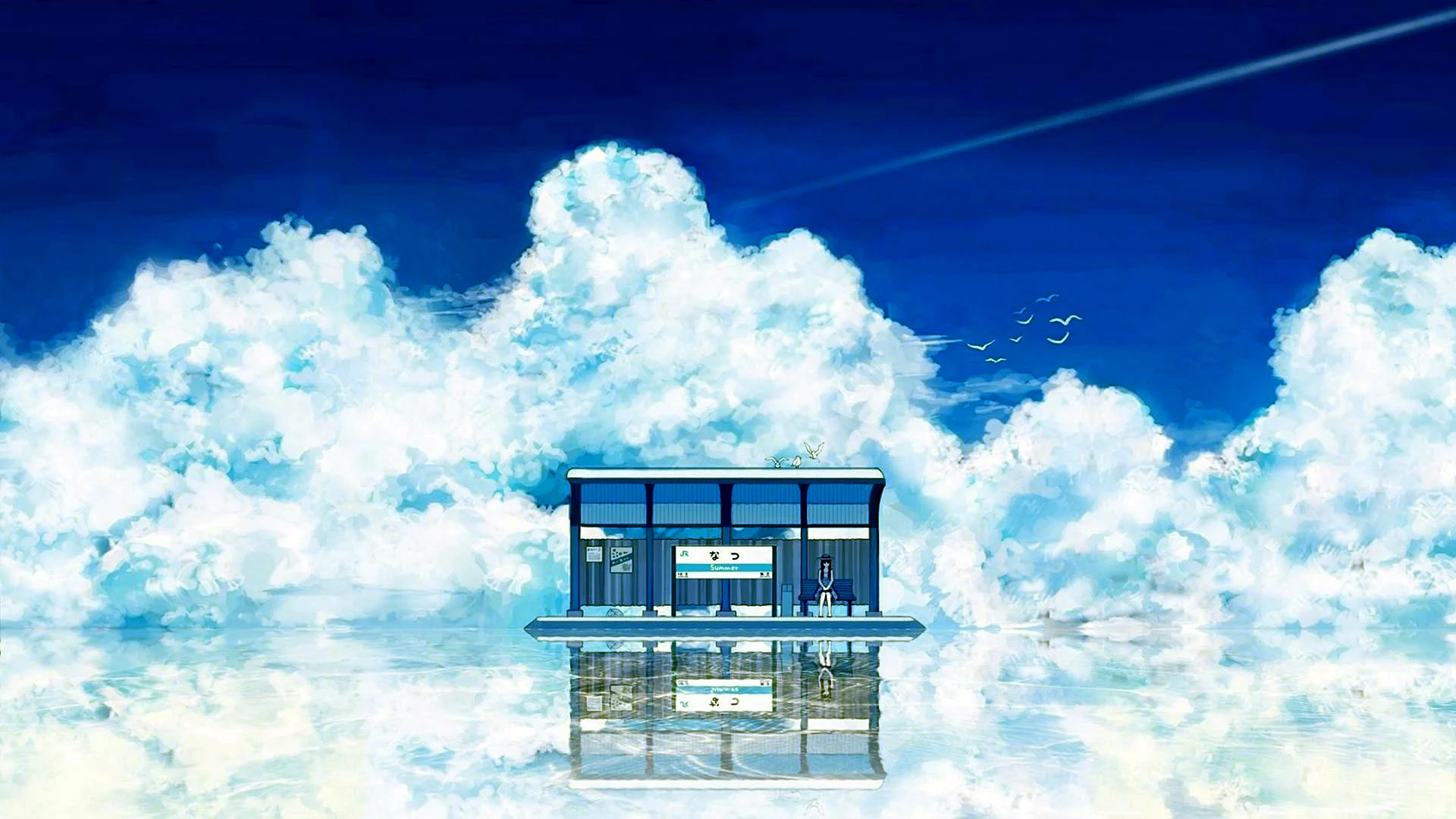 Blue Sky Anime Wallpaper