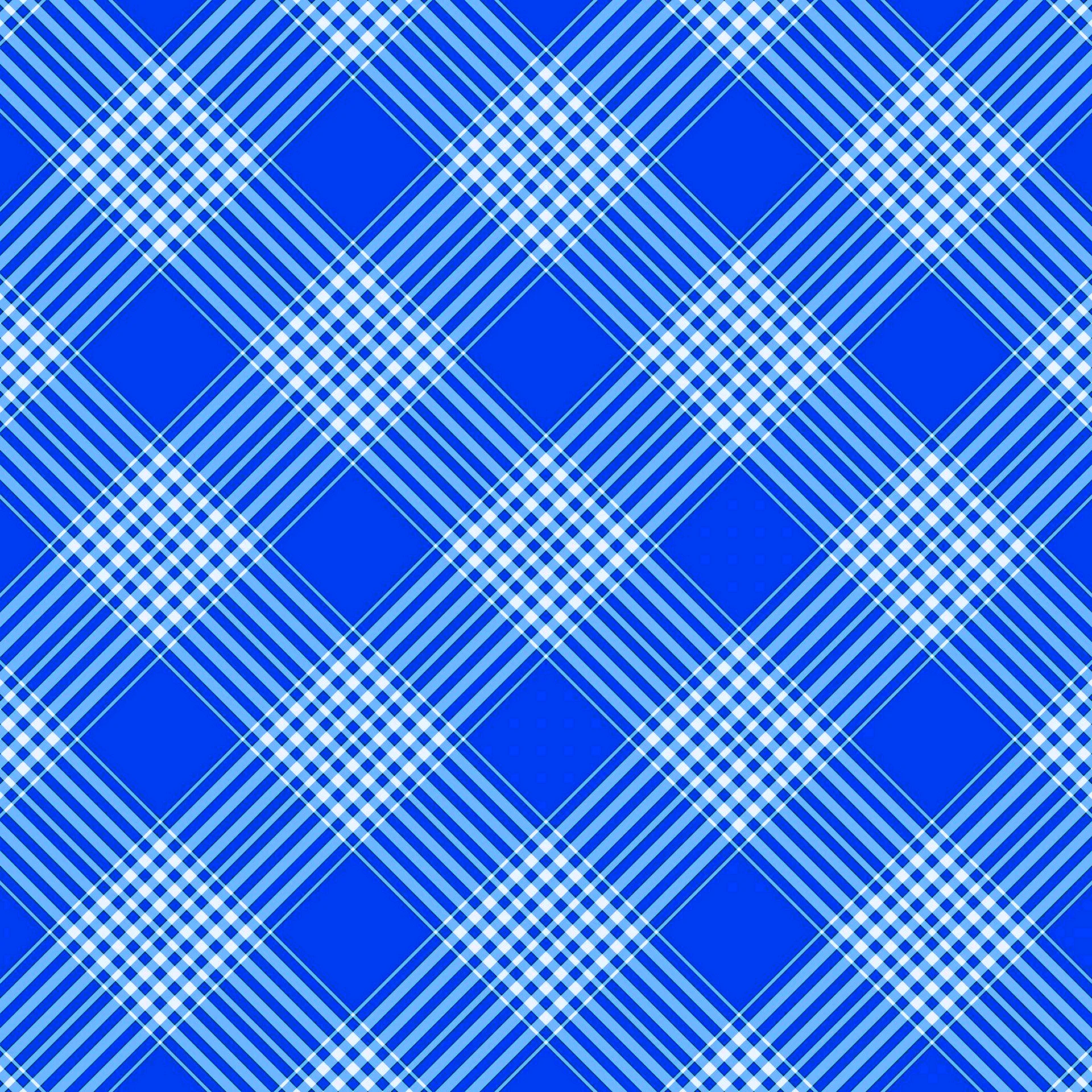 Blue Tartan Pattern Wallpaper