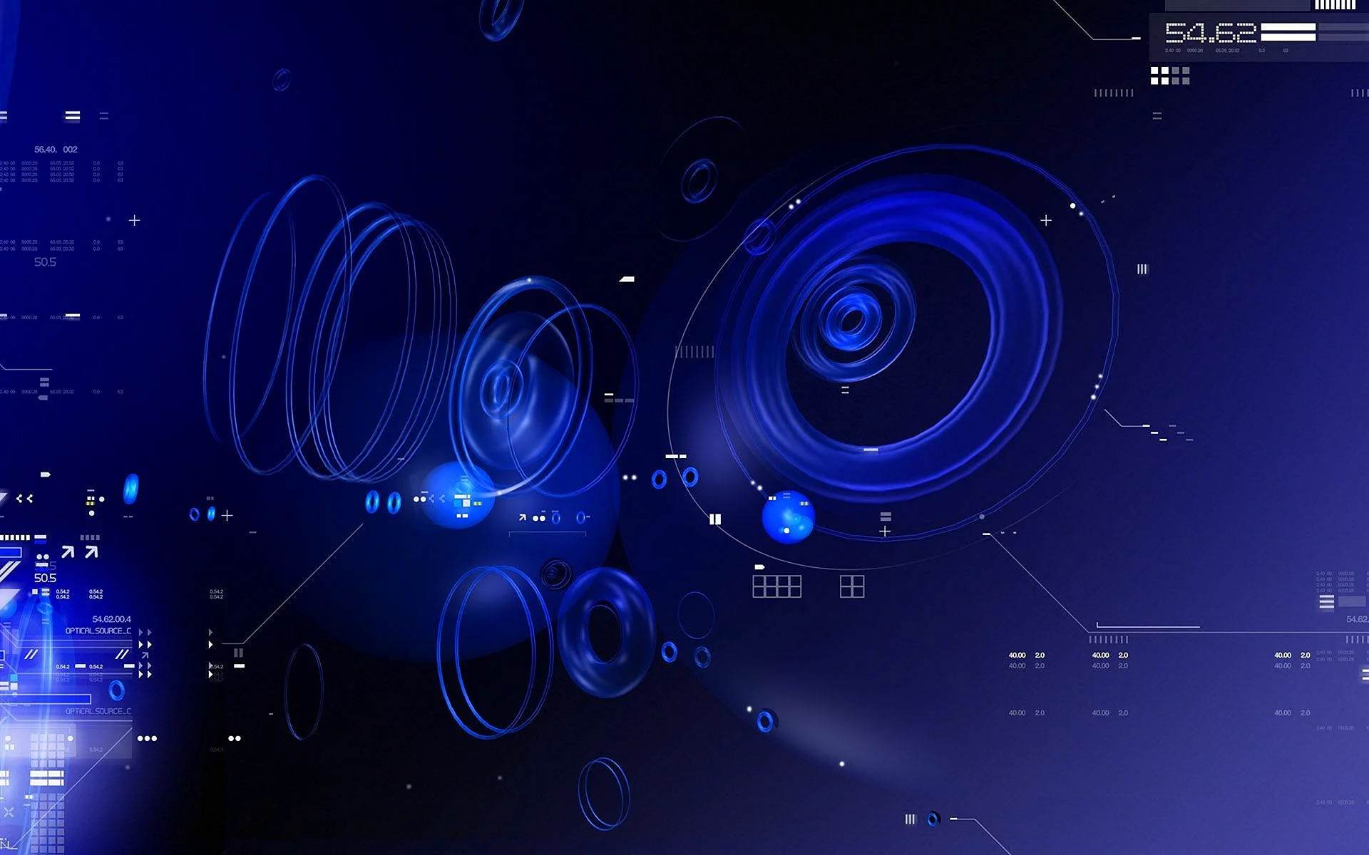 Blue Technology Abstract Background Wallpaper