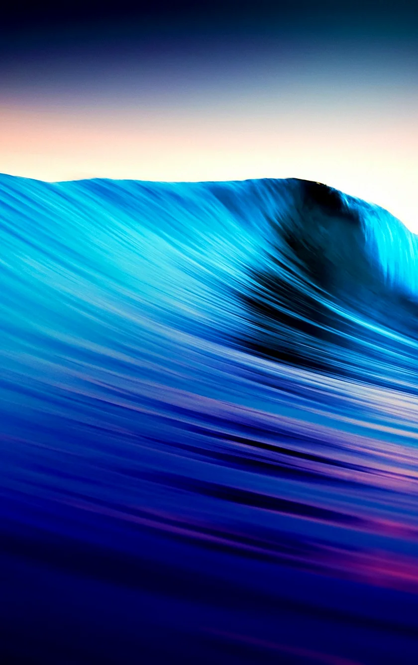 Blue Wave Wallpaper For iPhone