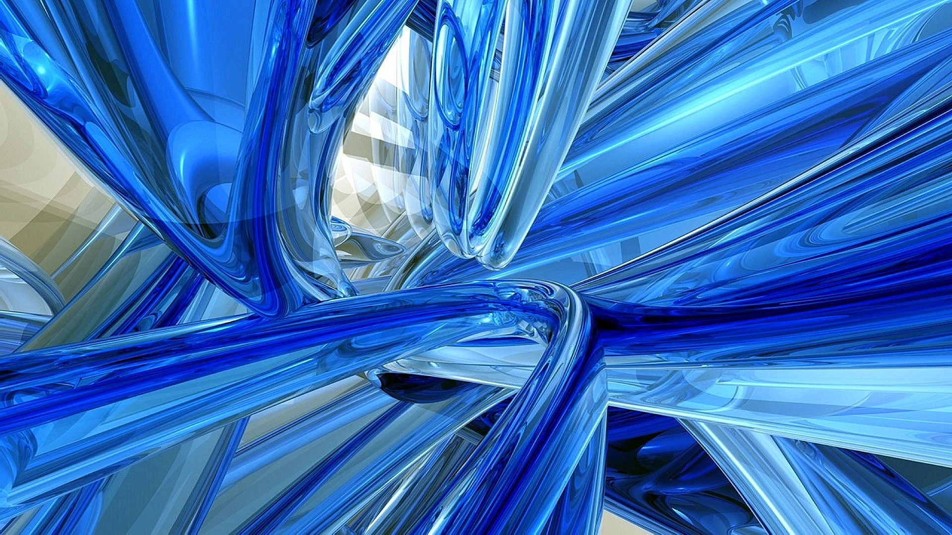 Blue 3D Wallpaper