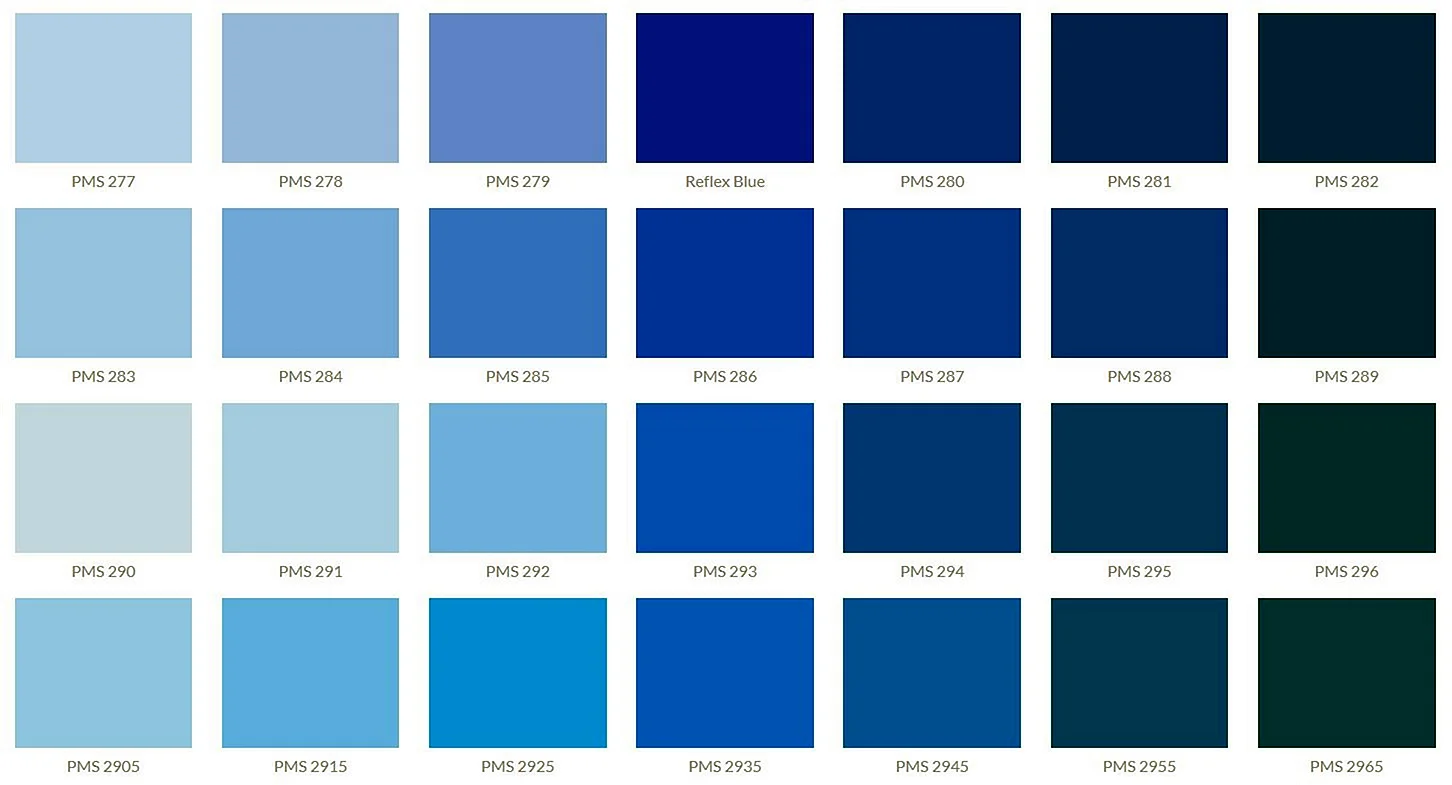 Blue Colour Pantone Wallpaper