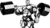 Bodybuilding cartoon Wallpaper