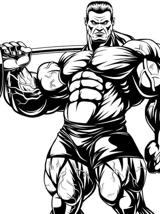 Bodybuilding cartoon Wallpaper