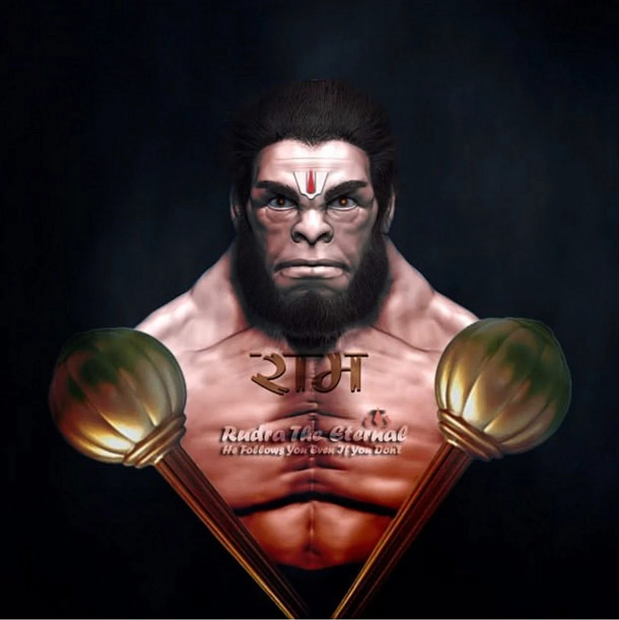 Bodybuilding Hanuman G Wallpaper
