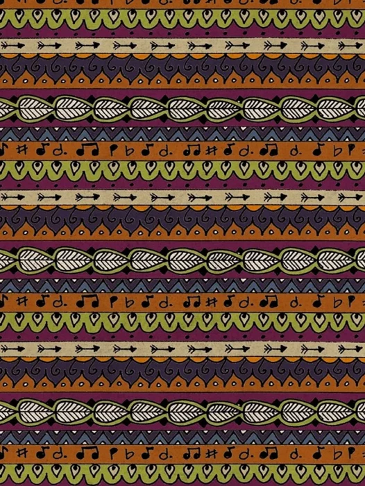 Bohemian pattern Wallpaper