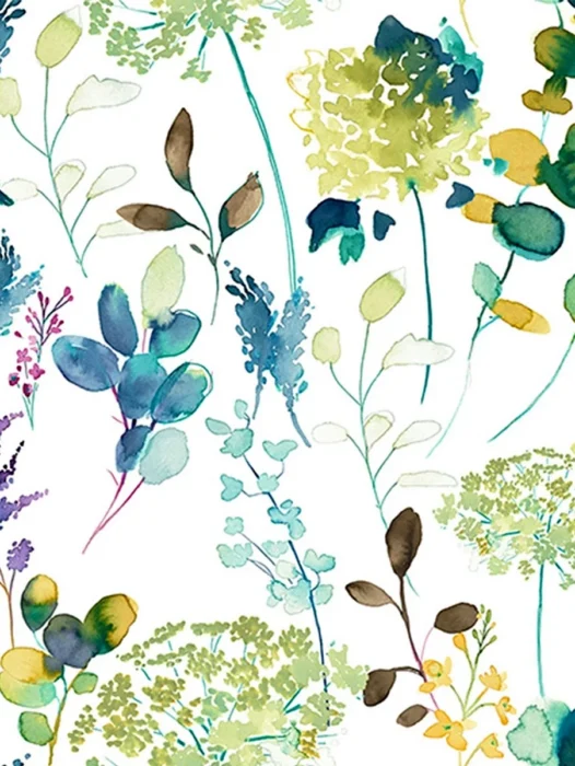 Botanical Watercolor seamless pattern Wallpaper