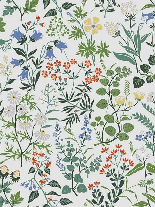 Botanical Seamless Pattern Wallpaper