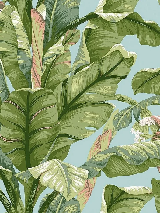 Botanical Tropical Leaf Wallpaper