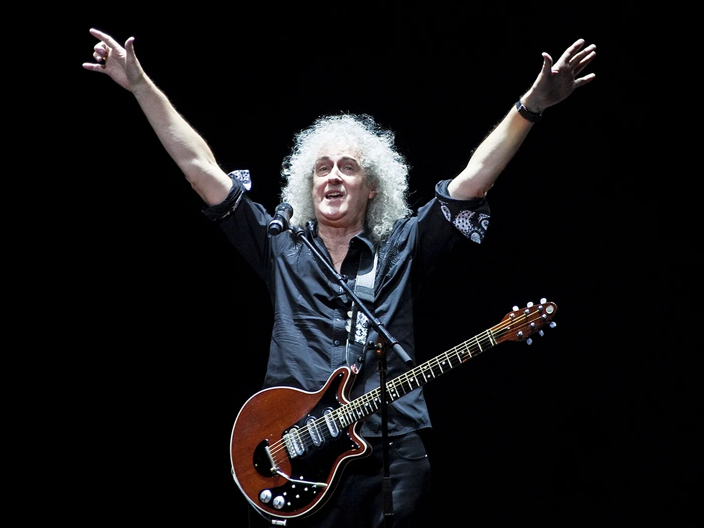 Brian May with Vox Wallpaper