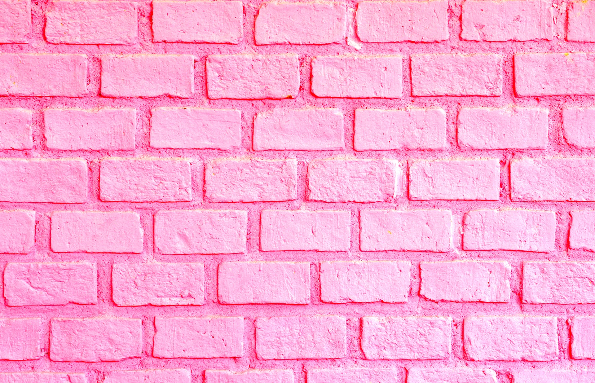 Brick Pink Wallpaper
