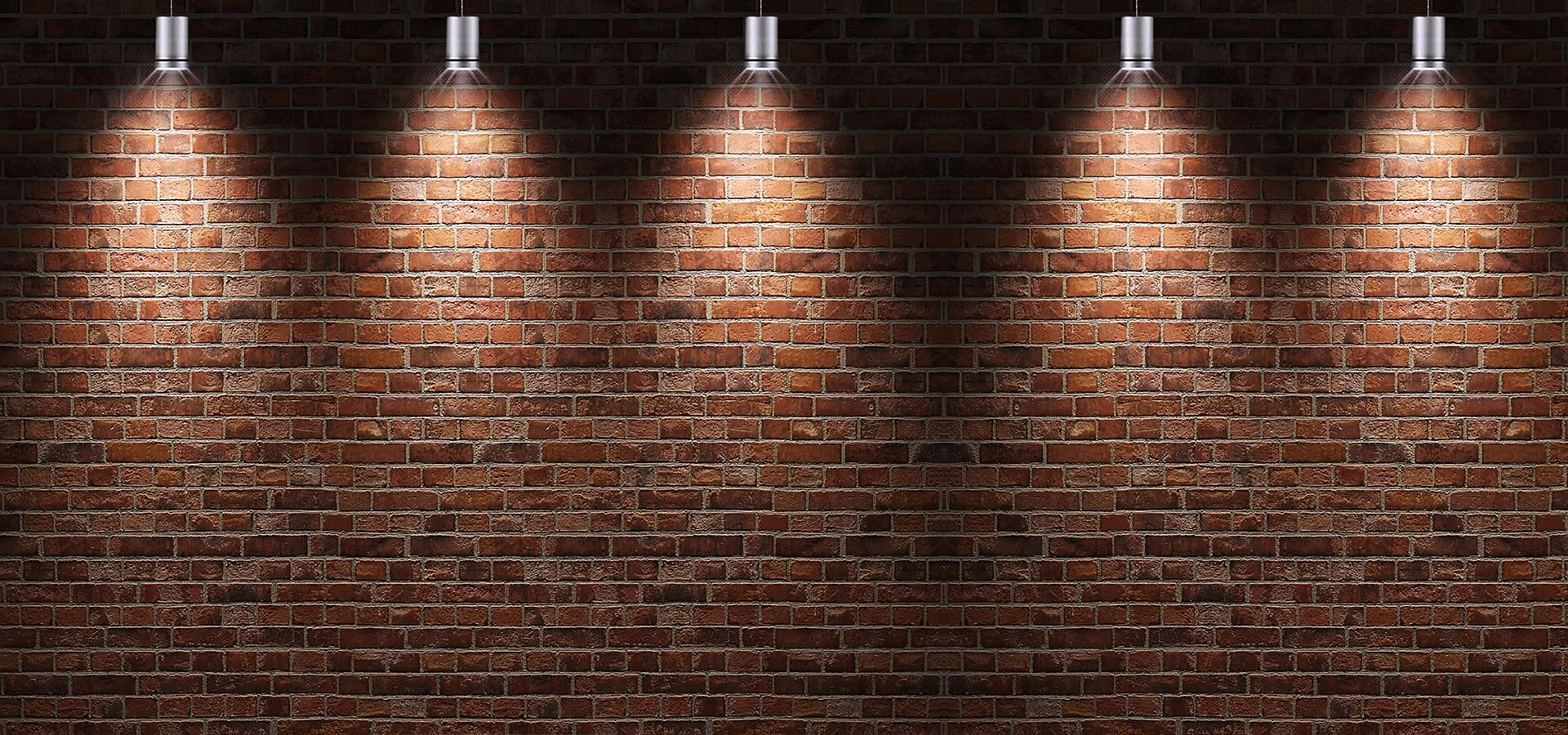 Brick Wall Lights Wallpaper